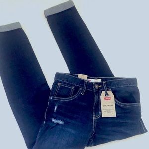 Levi's Girlfriend Adjustable Waistband Jeans Kids Size 12 New
